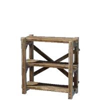 High Crude Wooden Shelf