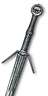 Legendary Ursine silver sword