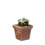 Square White Flower Pot