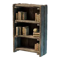 Secret Crude Wooden Bookshelf Door