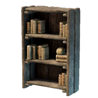 Secret Crude Wooden Bookshelf Door