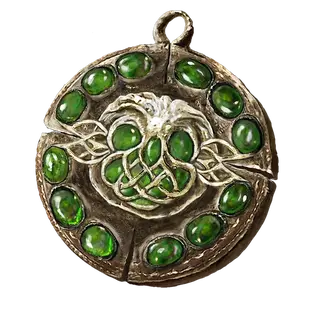 Viridian Amber Medallion +3