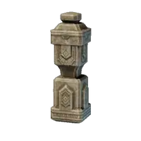 Fine Stone Fence Pole