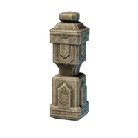 Fine Stone Fence Pole
