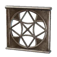 Large Round Iron Window Frame