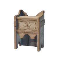 Palm Wood Bedside Table