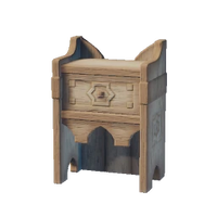 Palm Wood Bedside Table