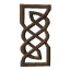 Carved darkwood divider